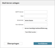 5: Mail-Server anlegen