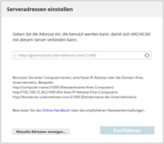 4: Serveradressen einstellen