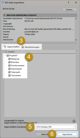 IDS-Datei importieren