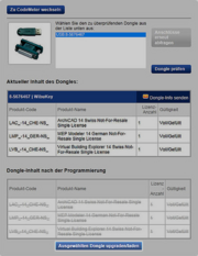Klicken Sie auf Ausgewählten Dongle updaten/laden