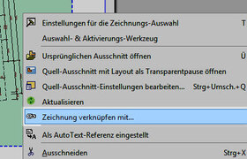 Zeichnung verknüpfen mit...