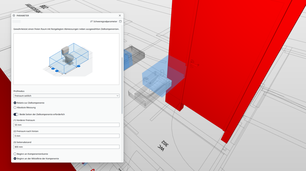 Regel für einen barrierefreien Bereich bei Objekten (#248)