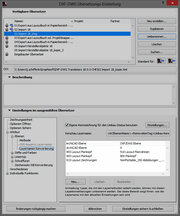 Einstellungen sichern & schliessen